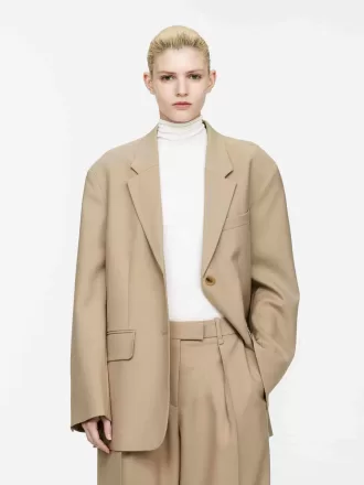 Blazer oversize in lana