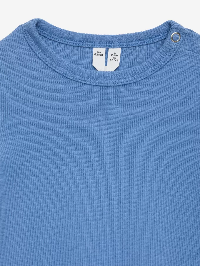 Body a maniche lunghe a coste Body a maniche lunghe a coste