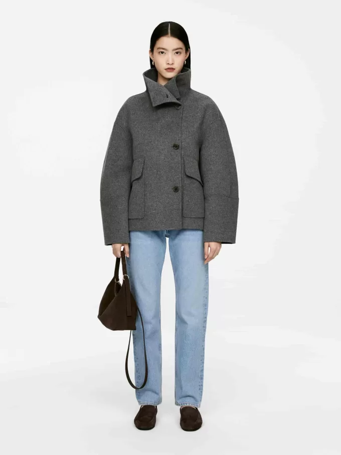 Borsa in pelle scamosciata Borsa in pelle scamosciata