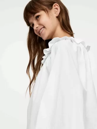 Camicetta con colletto a volant