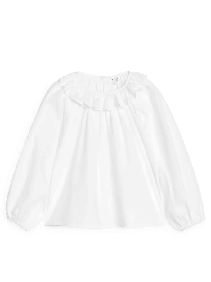 Camicetta con colletto a volant Camicetta con colletto a volant