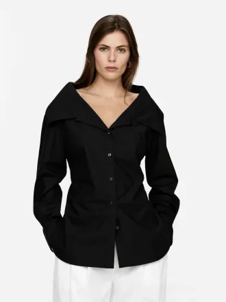 Camicetta con colletto ampio