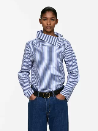 Camicetta con colletto ripiegato