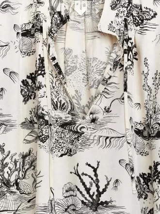 Camicetta con coulisse stampata