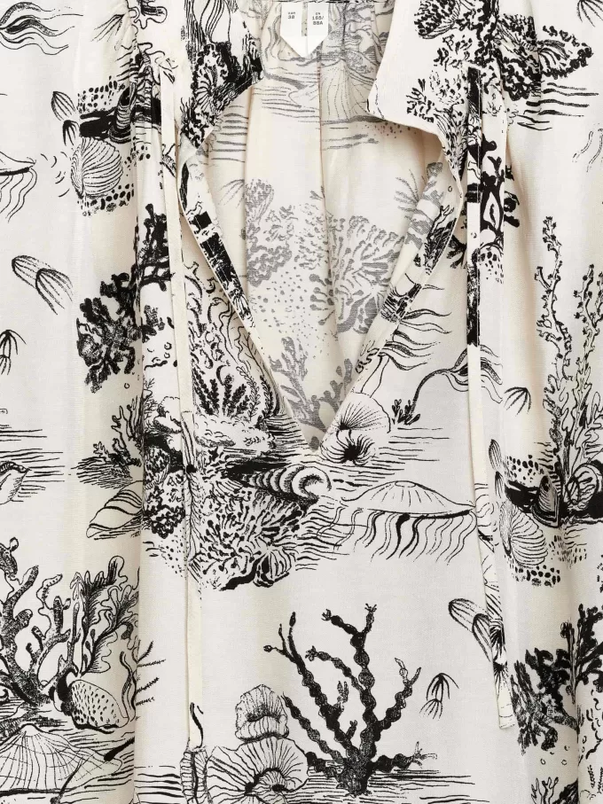 Camicetta con coulisse stampata Camicetta con coulisse stampata