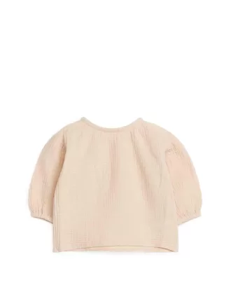 Camicetta in mussola di cotone gonfio