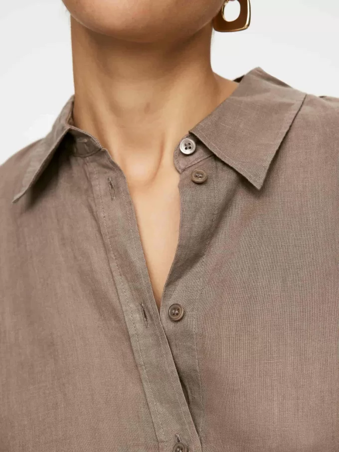 Camicia di lino ampia Camicia di lino ampia