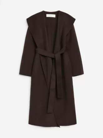 Cappotto con collo a scialle