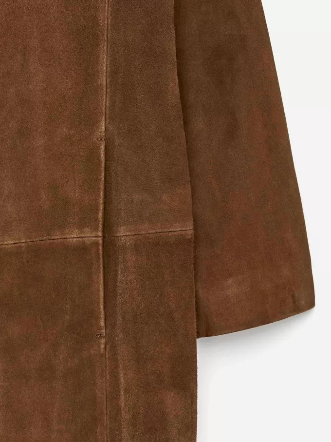 Cappotto in pelle scamosciata Cappotto in pelle scamosciata