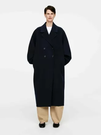 Cappotto oversize in misto lana