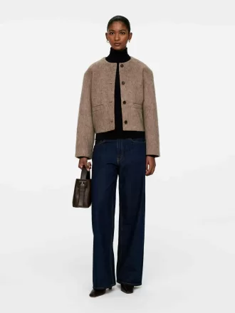 Giacca in misto lana spazzolata Giacca in misto lana spazzolata