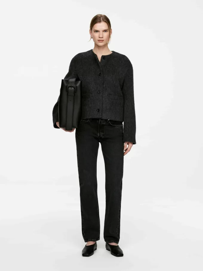 Giacca in misto lana spazzolata Giacca in misto lana spazzolata