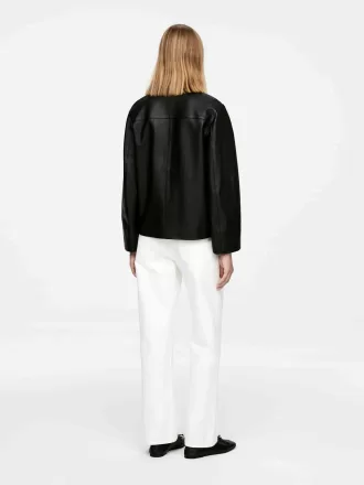 Giacca in pelle foderata Giacca in pelle foderata