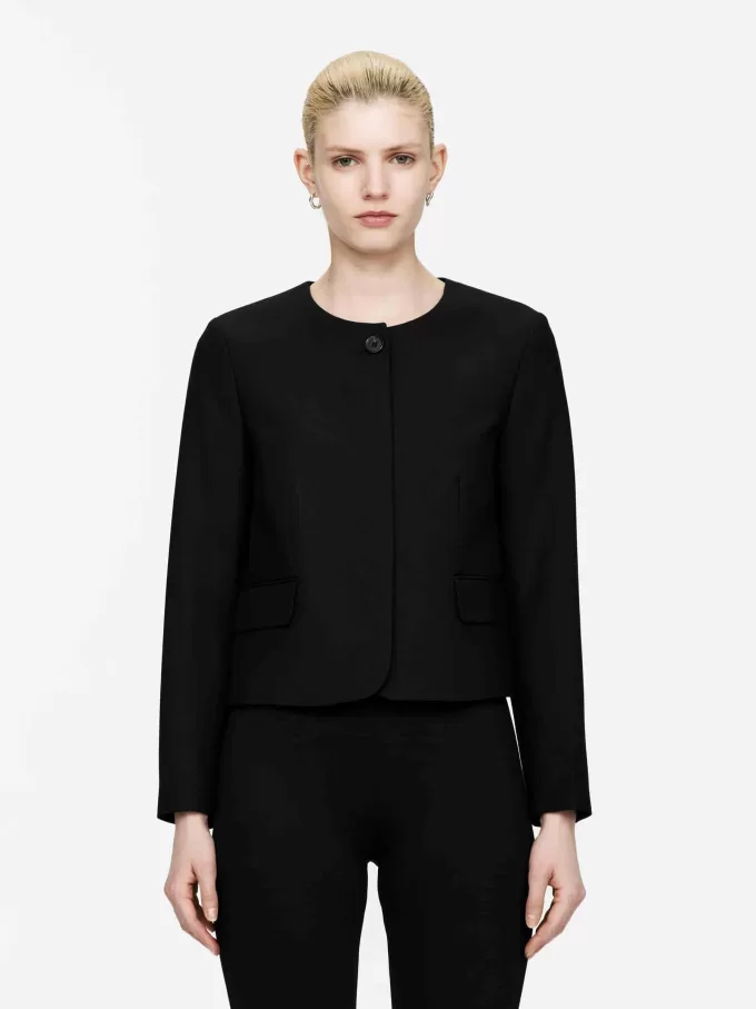 Giacca senza colletto Giacca senza colletto