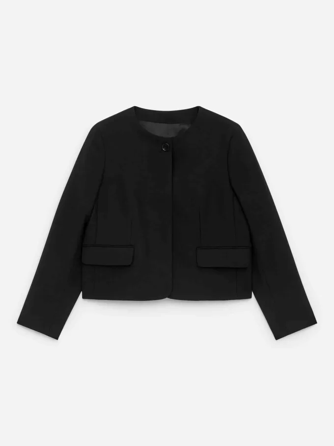 Giacca senza colletto Giacca senza colletto