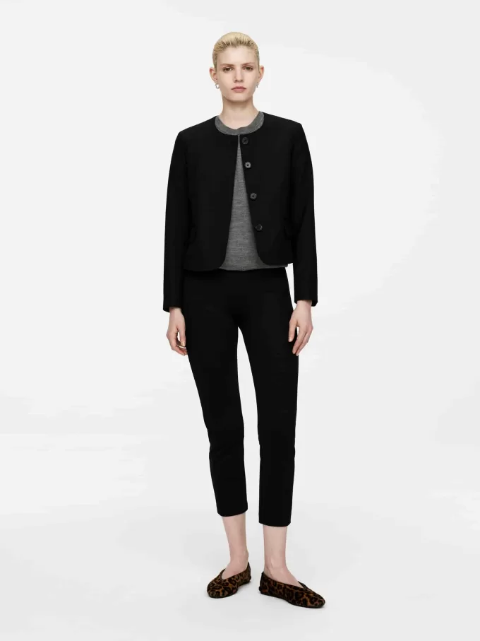 Giacca senza colletto Giacca senza colletto