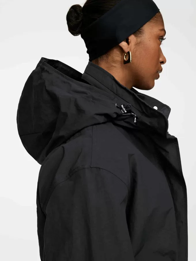 Parka a coda di pesce in nylon Parka a coda di pesce in nylon