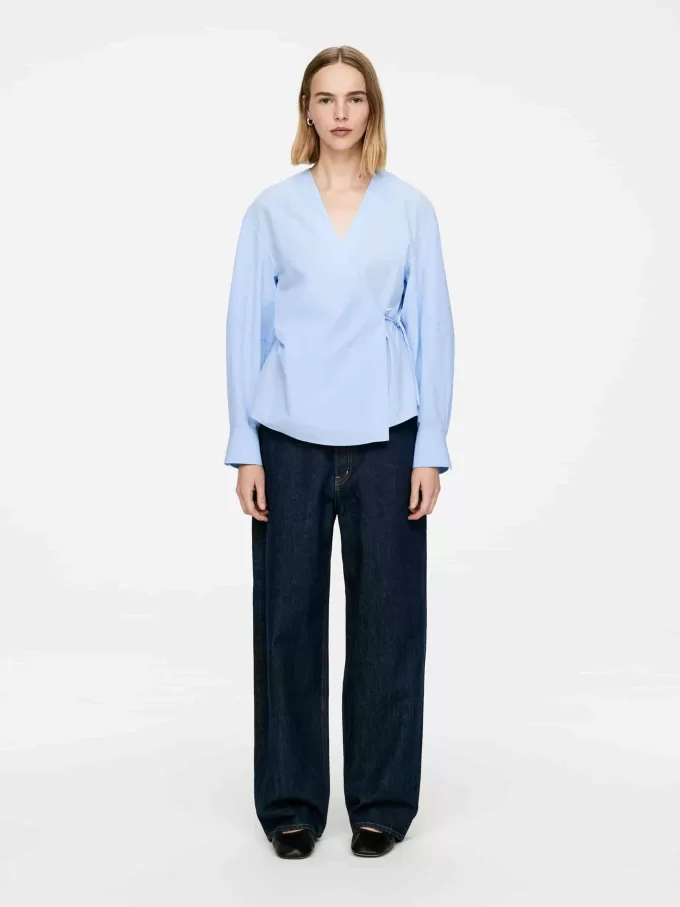 Parte superiore avvolgente in cotone Parte superiore avvolgente in cotone