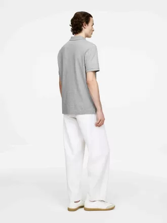 Polo in pique Grigio Melange 756511026001 1 330x440 - Polo in piqu&eacute;