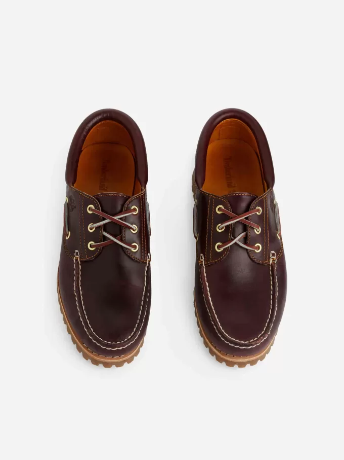 Scarpa da barca Timberland cucita a mano con 3 occhielli Scarpa da barca Timberland cucita a mano con 3 occhielli