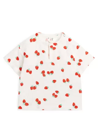 T-shirt in mussola di cotone T-shirt in mussola di cotone