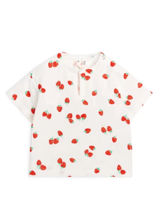 T-shirt in mussola di cotone T-shirt in mussola di cotone